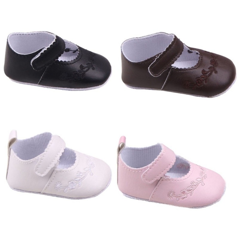 ZapatosLeather shoes - with flower design - newborns / babies