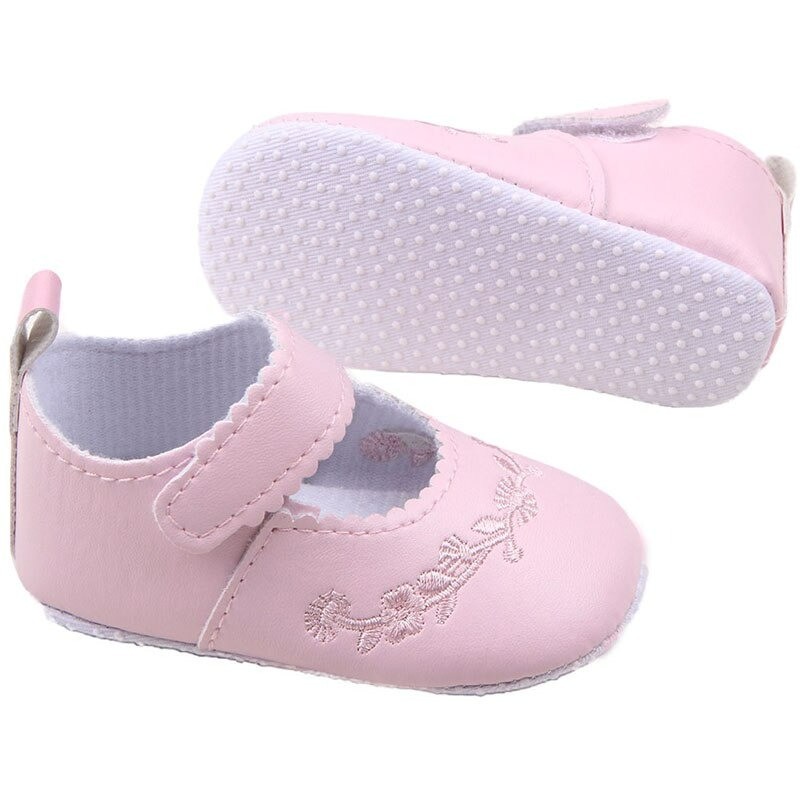 ZapatosLeather shoes - with flower design - newborns / babies