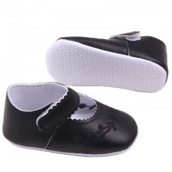 ZapatosLeather shoes - with flower design - newborns / babies