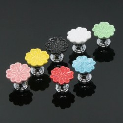 MueblesOrchid shaped knobs - ceramic - cabinets / cupboards / handles