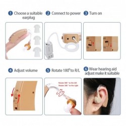 AudifonoRechargable hearing aid - invisible - USB -