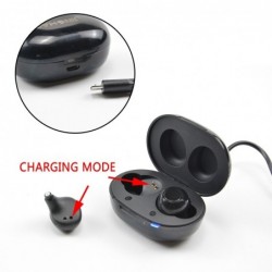 AudifonoAparato auditivo invisible - USB recargable - con caja de carga
