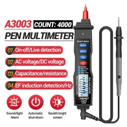 MultimetrosANENG A3003 digital multimeter pen - 4000 counts - voltage resistance -