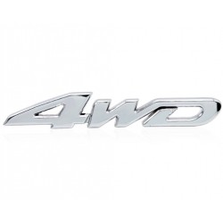 4WD chrome car stickerStickers