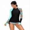 Two piece swimsuit - with front zipper - long sleeve - surfing / water sportsSwimming
