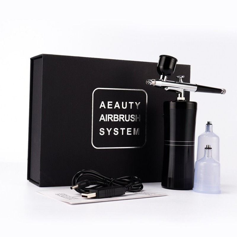 EquiposMini compresor de aire - pistola rociadora - aerógrafo - kit para nail art / maquillaje / decoración de pasteles