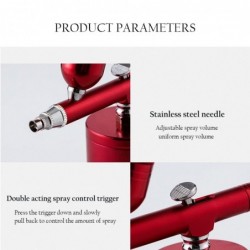 EquiposAerógrafo de doble acción - pistola de pintura - kit para decoración de uñas / tatuajes / pasteles - 0,3 mm