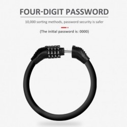 Bicycle / motorcycle lock - ring with 4 digit passcode - anti-theftMotorbike parts