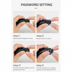 Partes de motosDigital motercycle lock - anti theft - anti cutting - steel with password code