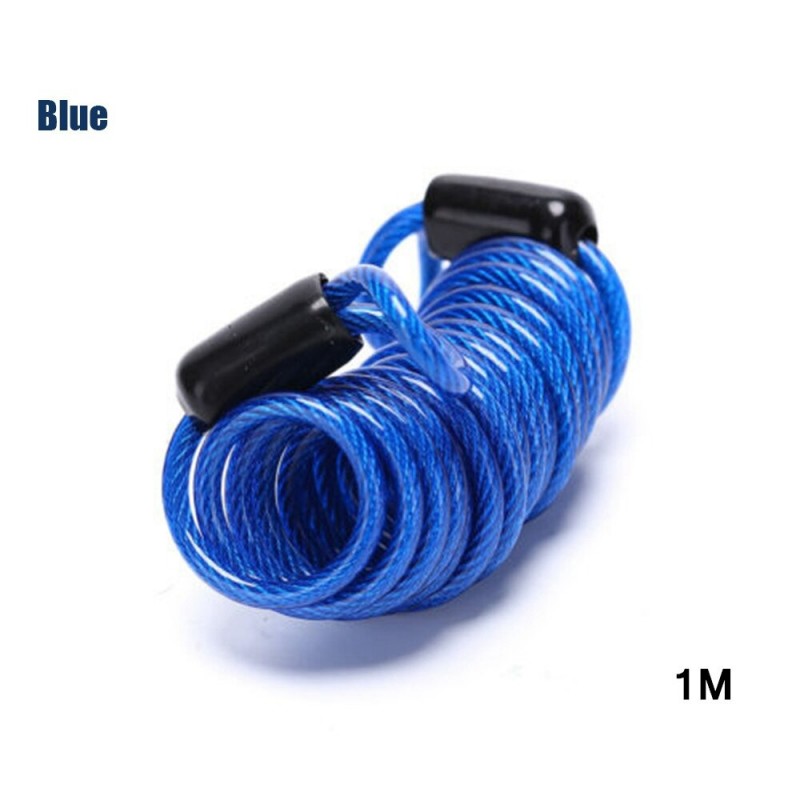 Bicicleta2.5M spring cable lock - anti theft protection - alarm