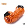Bicicleta2.5M spring cable lock - anti theft protection - alarm