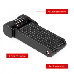 BicicletaSteel folding bicycle - lock - anti theft - with password