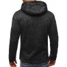 Hoodies & SudaderaSudadera con capucha de algodón para hombre con cremallera