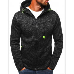 Hoodies & SudaderaSudadera con capucha de algodón para hombre con cremallera