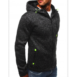 Hoodies & SudaderaSudadera con capucha de algodón para hombre con cremallera