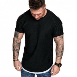 CamisetasWrinkled slim fit shirt / tee shirt - men - with o-neck collar