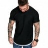 CamisetasWrinkled slim fit shirt / tee shirt - men - with o-neck collar