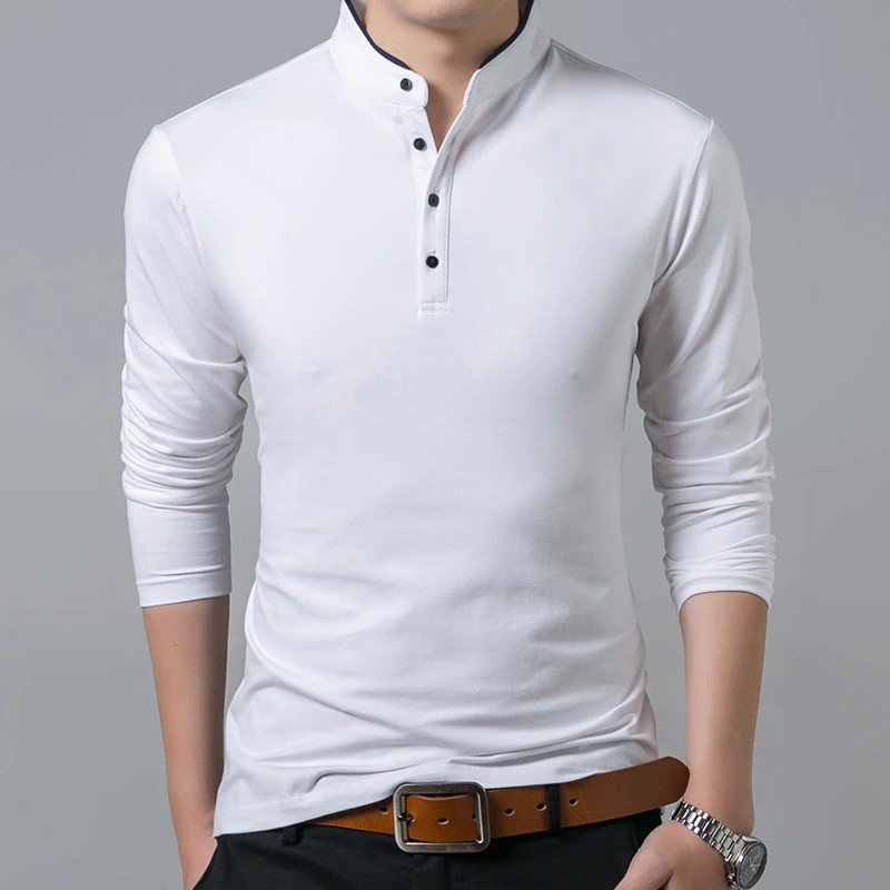 CamisetasButton up long sleeve shirt - cotton