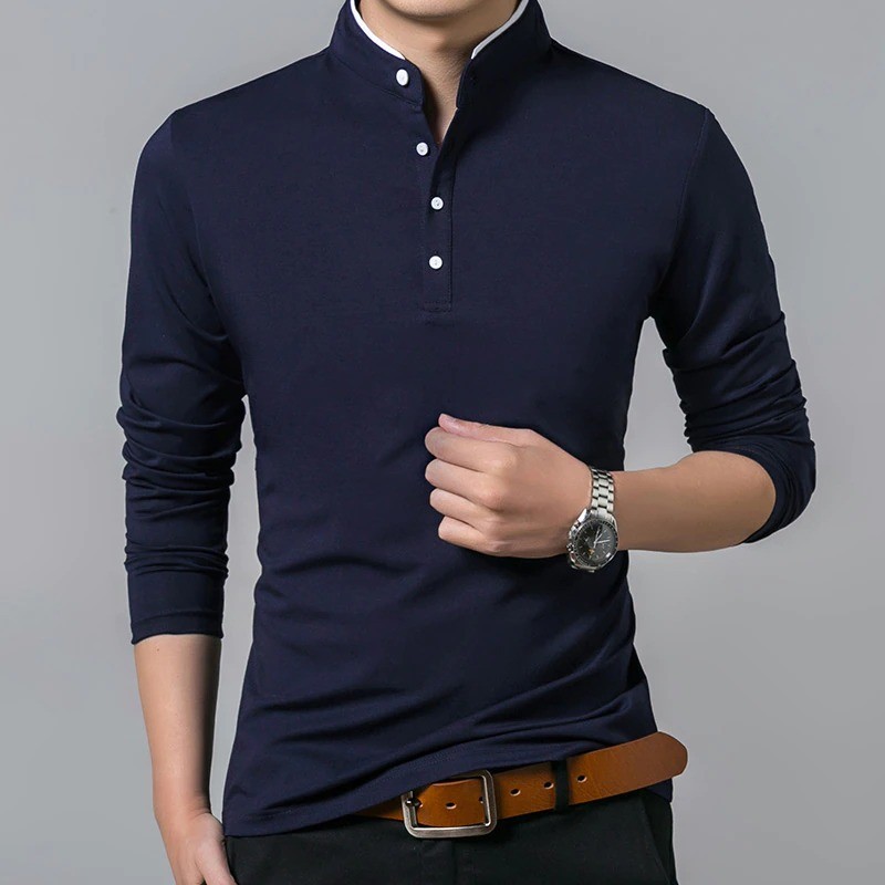 CamisetasButton up long sleeve shirt - cotton