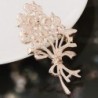 Vintage opal flower - crystal broochBrooches