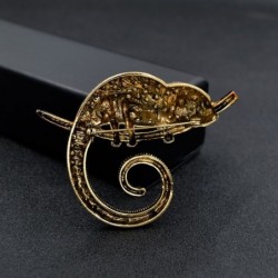 Crystal chameleon / lizard - elegant broochBrooches