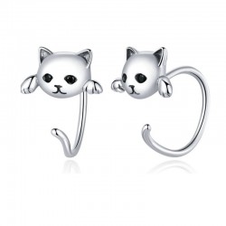 AretesKitty cat - stainless steel earrings