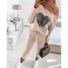 Hoodies & JerséisHeart pattern sweater - with beaded decoration - 2 piece / set