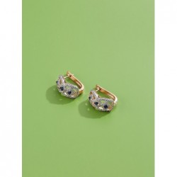 AretesInfinity style earrings - with CZ diamond decorations