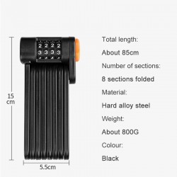 BicicletaSteel folding bicycle - lock - anti theft - with password