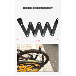 Bicycle anti theft lock - foldable - 4 digit passwordBicycle