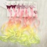 PelucaGradient colorful hair extensions - star / heart / butterfly - with metal clip