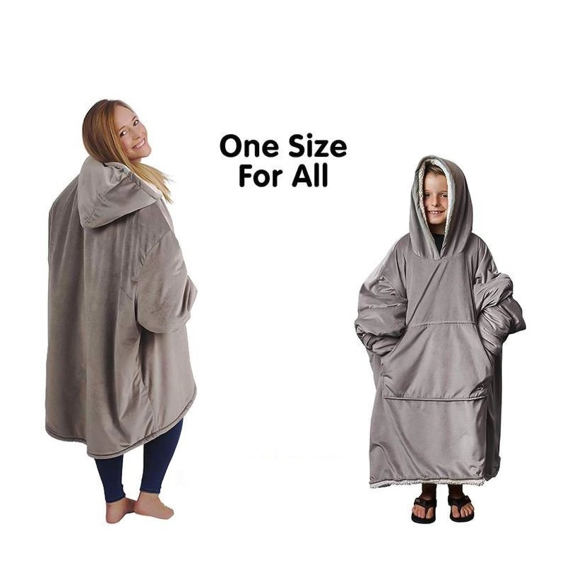 Hoodies & JerséisWinter warm hooded blanket - pockets -warm - soft - travelling - unisex