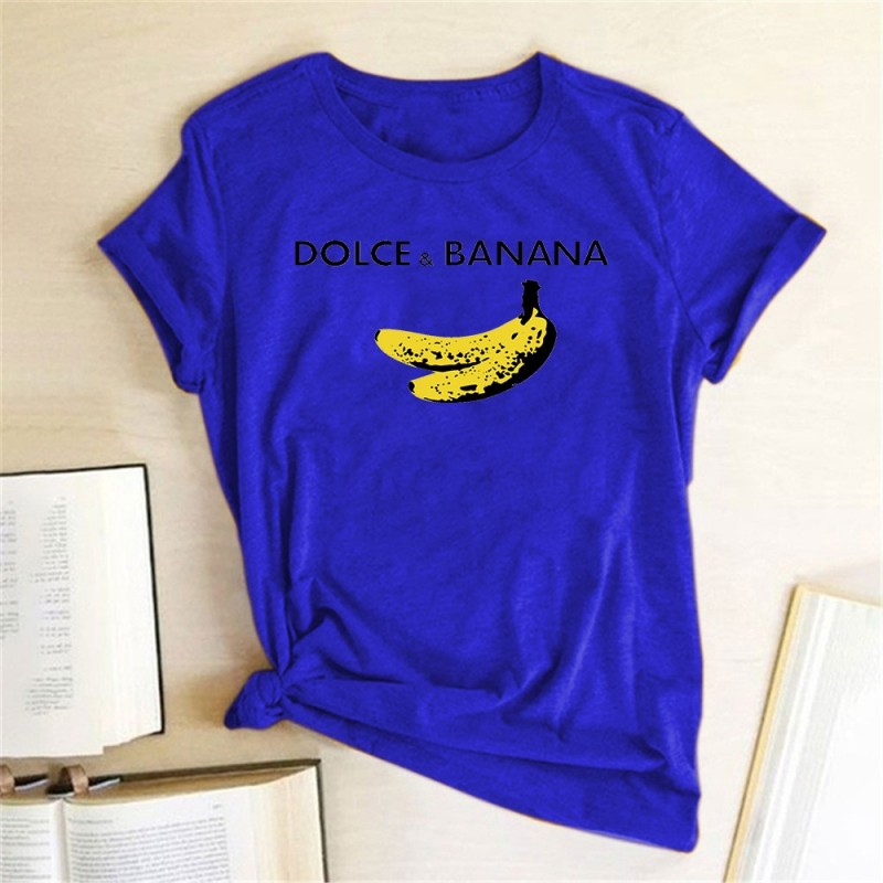 Dolce & Banana - funny print t-shirt - short sleeveBlouses & shirts