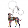 llaveroGreat dane dog - metal keyring