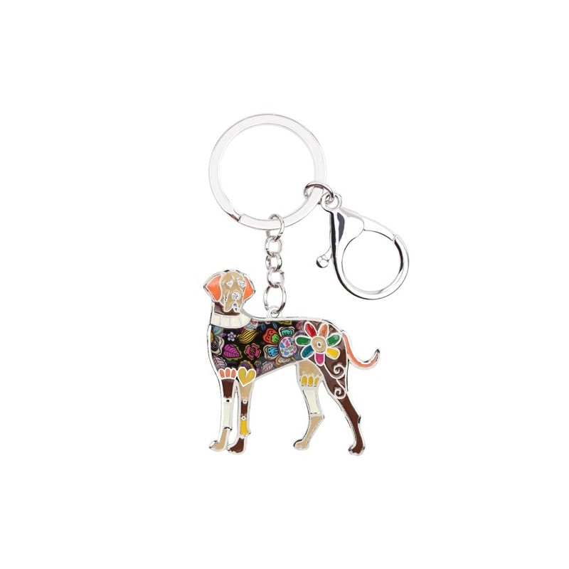 llaveroGreat dane dog - metal keyring