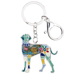 llaveroGreat dane dog - metal keyring