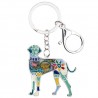 llaveroGreat dane dog - metal keyring