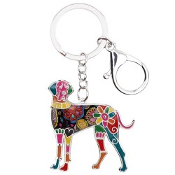 llaveroGreat dane dog - metal keyring