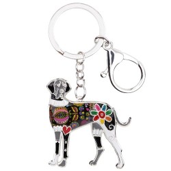 llaveroGreat dane dog - metal keyring