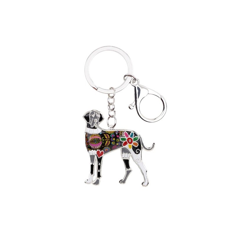 llaveroGreat dane dog - metal keyring