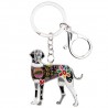 llaveroGreat dane dog - metal keyring
