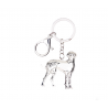 llaveroGreat dane dog - metal keyring