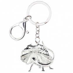 llaveroEnamel frilled lizard - metal keyring