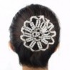 Pinzas de cabelloHandmade hair bun cover - crochet design - with pearl decorations