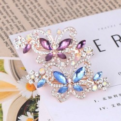 Pinzas de cabelloCrystal butterfly - hair clip / hair claw - with rhinestone decorations