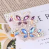 Pinzas de cabelloCrystal butterfly - hair clip / hair claw - with rhinestone decorations