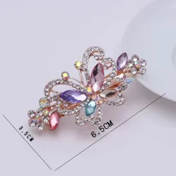Pinzas de cabelloCrystal butterfly - hair clip / hair claw - with rhinestone decorations