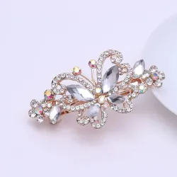 Pinzas de cabelloCrystal butterfly - hair clip / hair claw - with rhinestone decorations