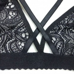 LenceríaSexy lace bra - with push up - cross front straps