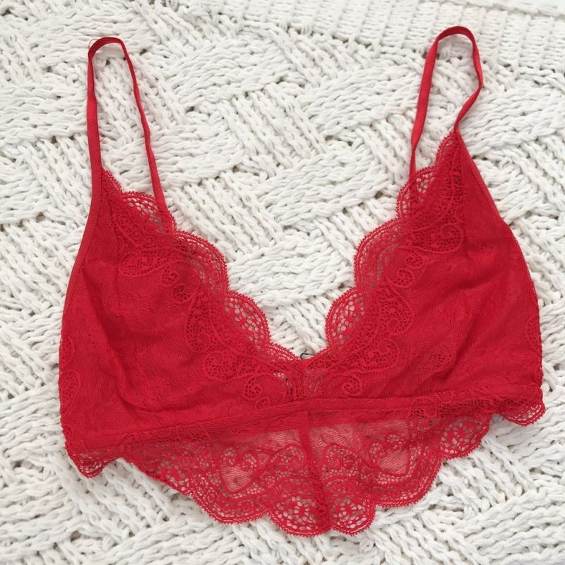 LenceríaSexy lace bra - deep V neck - short top LenceríaSexy lace bra - deep V neck - short top